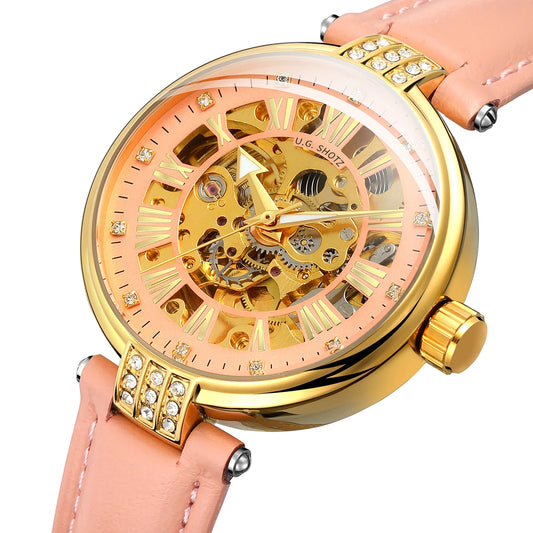 Fashion Lady Watches Women Luxury Brand Automatic Relojes De Mujer Skeleton Ladies Watch
