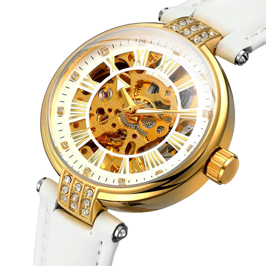 Fashion Lady Watches Women Luxury Brand Automatic Relojes De Mujer Skeleton Ladies Watch